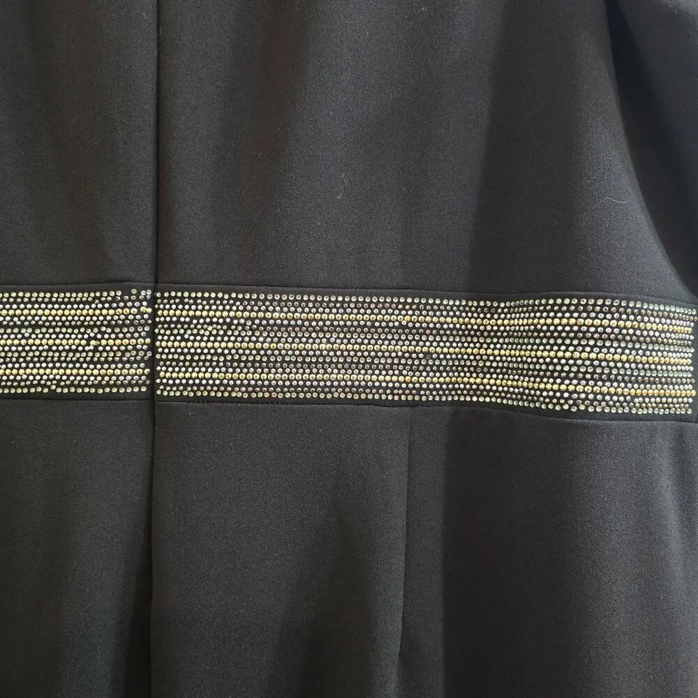 Calvin Klein Pants Jumpsuit - Black with Rhinestone Waist - Picture 12 of 12